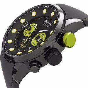 SO & CO NY Tribeca Gray/Silicone Gray Chronograph Dial